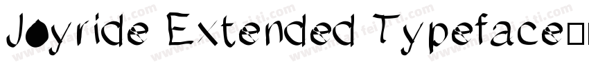 Joyride Extended Typeface字体转换